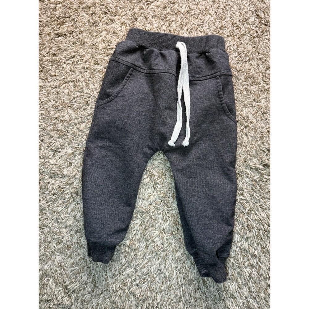 Toddler Sweatpants Joggers 18-24 Months Gray Pull On Elastic Waist Cozy